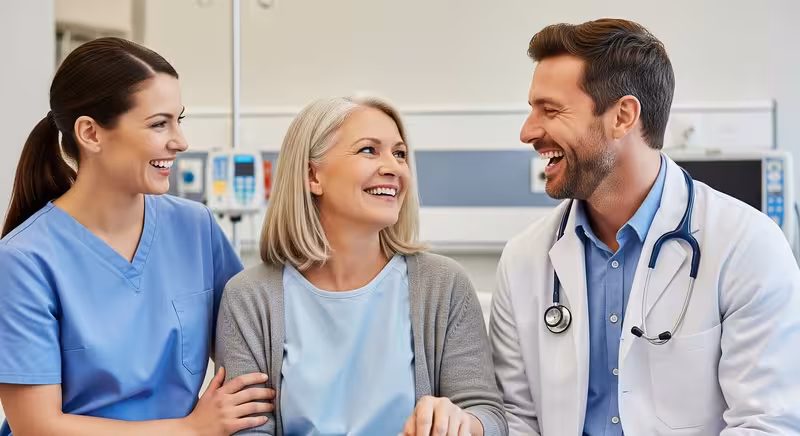 Doctor and patient consultation for How to Make the Appointment Day Less Stressful - Taxi Drop-Off Point For Ashford: Privat...