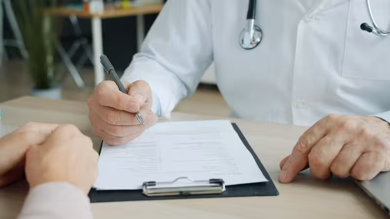 Further Information: A doctor and patient during a consultation Doctor and patient consultation for Further Information - Saturday Clinics At Ealing: Private Microsuction Ear Wax Removal I...