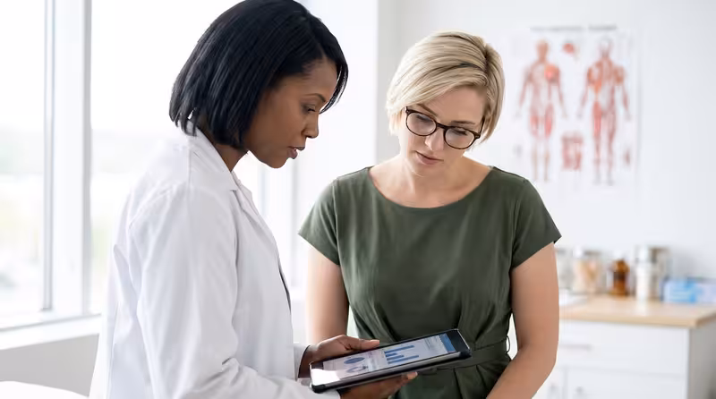What to Expect at a Private Saturday Appointment: A doctor and patient during a consultation Doctor and patient consultation for What to Expect at a Private Saturday Appointment - Saturday Clinics At Ealing: Private M...